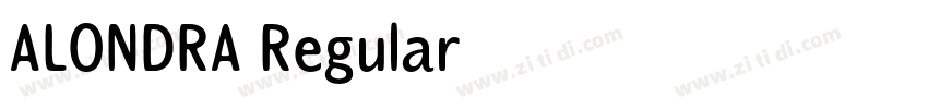 ALONDRA Regular字体转换 ALONDRA Regular字体转换